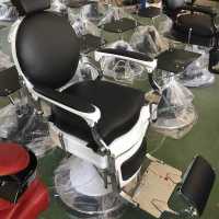 高档美发店男士油头椅发廊专用理发椅欧式剪发大椅男士可放倒椅子