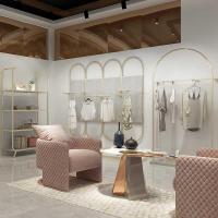 香槟金色服装店专用女装货架陈列架落地式婚纱架子高档展示架