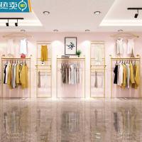 远纳服装店展示架上墙壁挂式挂衣服架子陈列金女货架落地中岛