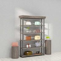 简约新款复古服展示架包包架男女装店落地式中岛架陈列鞋架