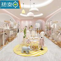 童装店展示架落地式儿童服装店货架上墙壁挂式衣架装修设计实体店