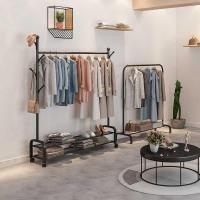 服装店展示架女装店侧挂童装衣服货挂衣帽子架子落地式加厚陈列架