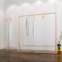 服装店新款展示架婚纱陈列架男女衣服落地挂衣架中岛卧室侧挂货架