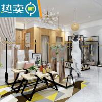 专卖店服装架女装店货架展示架落地式组合中岛正挂陈列设计