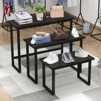 服装店展示架展示台流水台商场包包鞋子高低桌组合中岛货架