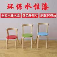 幼儿园靠背椅子宝宝儿童早教培训班实木桌凳小学生美术辅导椅