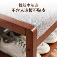 实木换鞋凳家用口鞋柜鞋架进可坐穿鞋凳软包坐垫长条凳