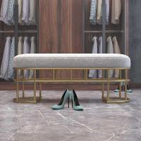 换鞋凳简约铁艺口穿鞋凳沙发凳服装店试鞋凳长条凳子床尾凳