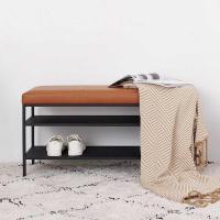 简约口长条凳多功能沙发凳换鞋凳鞋架试鞋穿鞋凳家用床尾凳