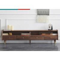 实木电视柜黑胡桃木四抽地柜客厅电视机柜B5083