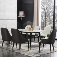 轻奢餐椅简约现代椅子家用餐厅实木椅子靠背椅凳子洽谈椅