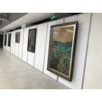 书画屏风展板广告背景展架便携式折叠海报展示架宣传移动展板