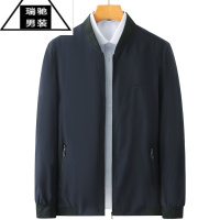 希杰狮王爸爸秋装外套中老年人男装春秋季薄款宽松上衣中年男士休闲夹克衫