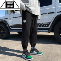 希杰狮王运动裤男春秋款潮流休闲长裤百搭裤子潮牌ins卫裤男生夏季束脚裤休闲裤