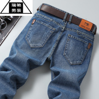 希杰狮王干活牛仔裤男士宽松直筒电焊防烫裤子耐磨耐脏建筑工地长裤维修工