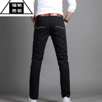 希杰狮王牛仔裤男宽松工装弹力耐磨劳保工作电焊工汽修便宜夏季长裤子男裤