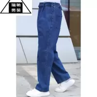 希杰狮王牛仔裤男款劳保工作服裤子男宽松结实耐磨电焊焊工弹力工作裤