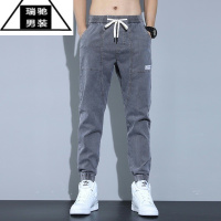 希杰狮王男人干活穿的裤子耐磨牛仔裤宽松紧腰哈伦休闲裤无磁铁上班工作服