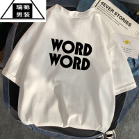 希杰狮王高克短袖t恤男夏季oversize克莱因蓝情侣体恤美式复古五分袖