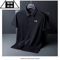 希杰狮王奥特莱斯运动Polo衫男子速干t恤夏季冰丝短袖轻薄宽松休闲翻领T恤