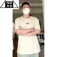 希杰狮王情侣装夏季美式圆领短袖T恤I潮牌小众设计感辣妹连衣裙一裙一衣