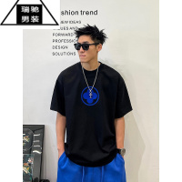 希杰狮王到位男装短袖t恤男夏季美式痞帅ins百搭时尚男装体恤上衣