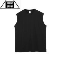 希杰狮王美式高街潮牌夏季坎肩运动背心男篮球ins宽松健身无袖t恤男潮