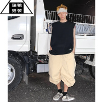 希杰狮王富士见 300g美式宽肩背心男篮球运动健身坎肩无袖T恤潮流