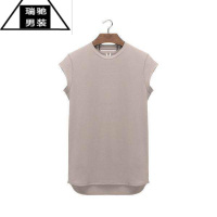 希杰狮王夏季新款肌肉短袖T恤男士运动跑步训练服修身纯色健身上衣