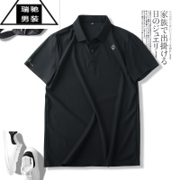 希杰狮王这个面料太棒了!冰爽弹力又顺滑!夏季男士压胶翻领短袖POLO