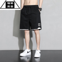 希杰狮王短裤男款夏季潮牌宽松大码外穿运动休闲裤薄款男生五分中裤子