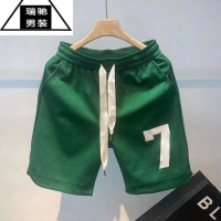 希杰狮王夏季男士短裤薄款宽松网红超火休闲运动五分裤子弹力百搭沙滩裤男