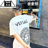 希杰狮王夏季新款童装瓦萨琪短袖T恤男女同款印花小码小学生半袖衣服