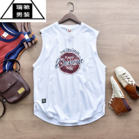 希杰狮王运动潮牌!夏季背心男女篮球无袖情侣宽松休闲健身印花T恤