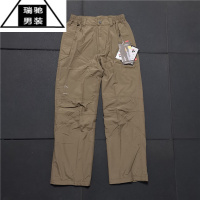 希杰狮王净版简单简约夏季轻薄防水户外出行旅游松紧腰休闲长裤K296男