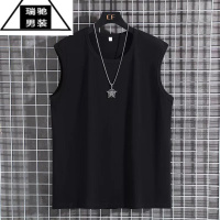 希杰狮王300斤男运动背心透气肥佬宽松加大码汗衫夏薄款马甲无袖12XL