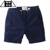 希杰狮王显腿长弹力三分裤男潮清新阳光男修身直筒休闲迷彩3分短裤4沙滩裤