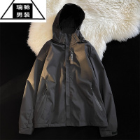 希杰狮王美式机能防晒冲锋衣外套男夏季薄款流行炸街情侣户外登山服夹克潮