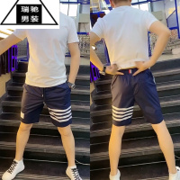 希杰狮王夏季薄款速干宽松短裤男夏外穿弹力时尚男款休闲运动裤五分裤男装