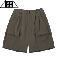 希杰狮王危机青年短裤男夏季新款宽松五分裤日系复古直筒工装cityboy穿搭