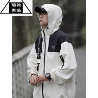 希杰狮王工装冲锋衣外套男士夏季薄款三合一男款2023年新款户外登山服夹克