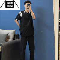 希杰狮王polo衫男短袖精小伙网红衬衫瓦萨琪冰丝T恤翻领打底衫