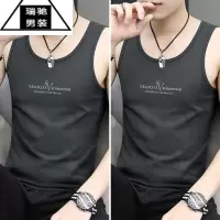 希杰狮王夏季冰丝冰感莫代尔男士吊带背心坎肩外穿潮流跨栏运动无袖衫