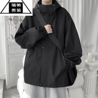 希杰狮王冲锋衣外套男春秋款美式桑延潮牌痞帅高级感oversize夏季防晒夹克