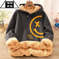 希杰狮王羊羔绒卫衣加绒加厚冬2022新款冬款炸街潮ins冬季学生情侣外套12