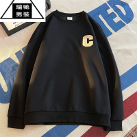 希杰狮王oversize无帽卫衣男款春秋季潮牌美式字母外套宽松慵懒风衣服