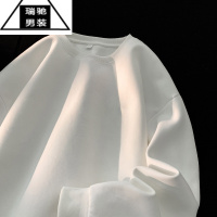 希杰狮王oversize绿色无帽卫衣男硬挺慵懒chic美式vintage春秋季潮牌