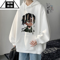 希杰狮王美式卫衣男春秋款潮牌ins印花宽松连帽百搭休闲帽衫上衣男生外套