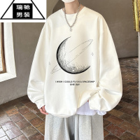 希杰狮王美式设计感卫衣男款春秋季小众无帽长袖打底衫vibe风慵懒外套