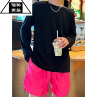 希杰狮王橡树plus男装夏季新款个性小众简约男士防晒卫衣休闲打底长袖潮男